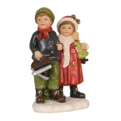 Clayre & Eef Children with doll & skate 10x7x15 cm