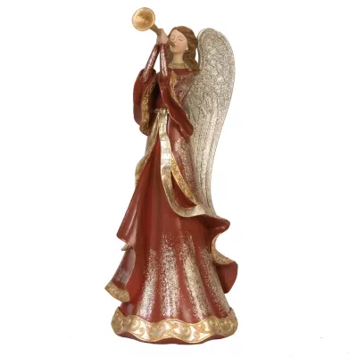 Engel with horn 17x15x37 cm