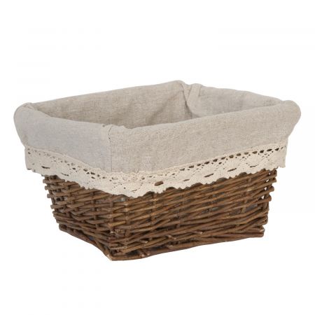 Clayre & Eef Besteckkorb Brotkorb Korb Rattan ca. 24 x 19 x 13 cm