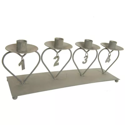 Clayre & Eef Kerzenständer 1,2,3,4 (2 Stk.)