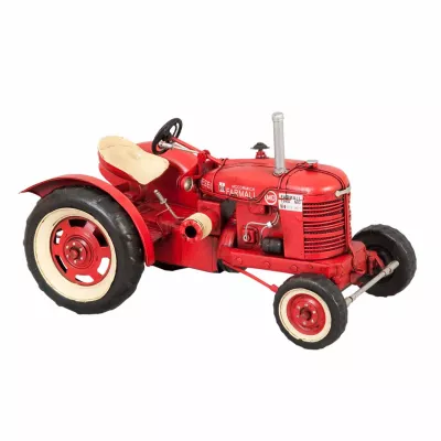 Modell Traktor Farmall rot aus Metall