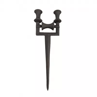 Clayre & Eef Gartenschlauchführung Gusseisen mit Rolle 41 x 15 x 4 cm