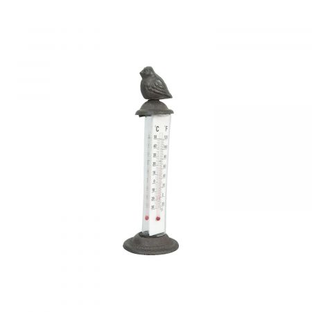 Thermometer mit Vogel  20 x 7 x 7 cm