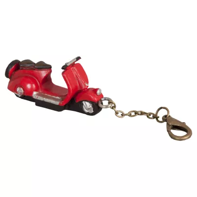 Clayre & Eef Sleutelhanger scooter 5x2x2 cm