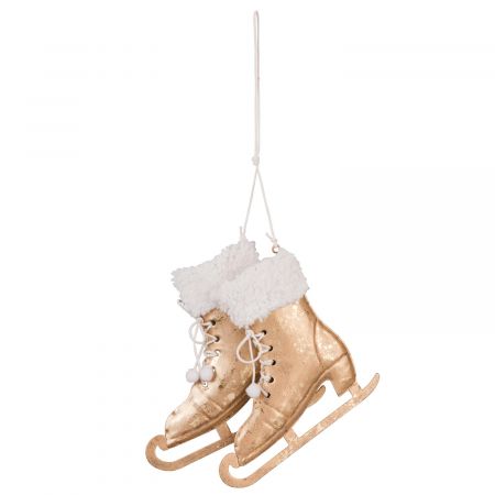 Dekoration schaats hangend 14x14 cm