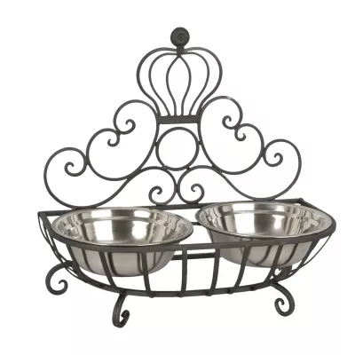 Clayre & Eef Tier Fressnapf 36x18x19 cm / 2x500 ml