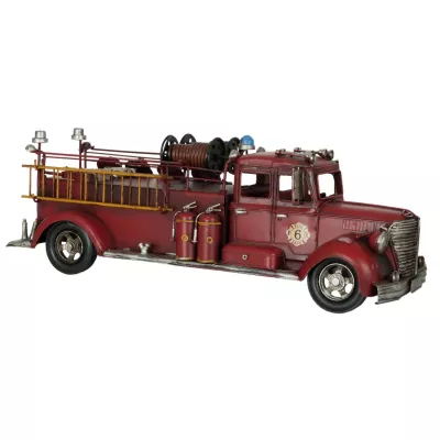 Clayre & Eef Modell Feuerwehrfahrzeug 43x16x14 cm