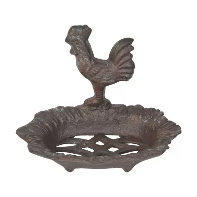 Clayre & Eef Seifenschale Hahn braun ca. 16 x 10 x 11 cm