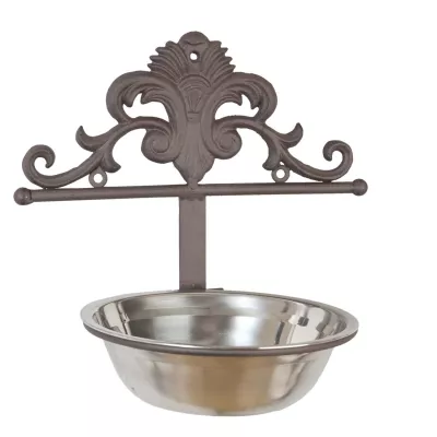 Clayre & Eef Fressnapf mit Wandanbringung ca. 24 x 18 x 18 cm