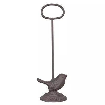 Clayre & Eef Türanschlag Türstopper Vogel braun ca. 18 x 14 x 52 cm