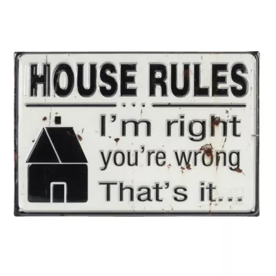 Clayre & Eef Textschild 30x20 cm