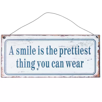 Clayre & Eef Textschild 25x11 cm