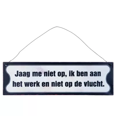 Clayre & Eef Textschild 30x9 cm