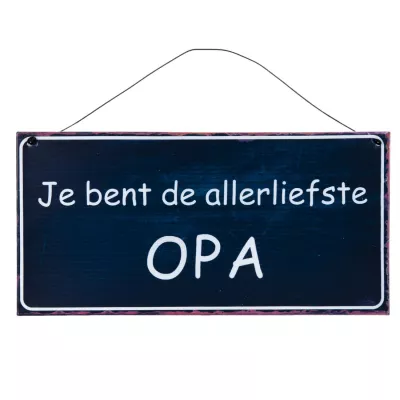 Clayre & Eef Textschild 25x12 cm