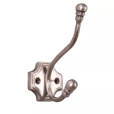 Garderobenhaken Silber-Design ca. 12.5 x 7 x 5 cm