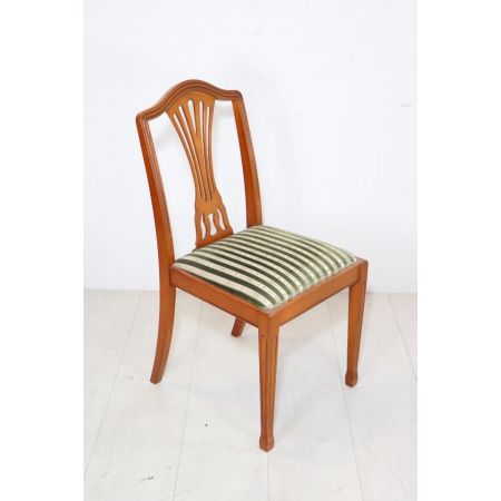 6er Satz englische Dining Chairs im Hepplewhite Stil, in Eibe - sofort lieferbar