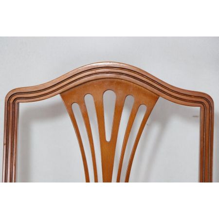 6er Satz englische Dining Chairs im Hepplewhite Stil, in Eibe - sofort lieferbar