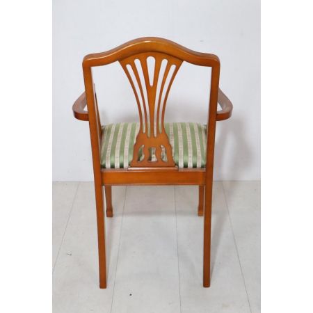 6er Satz englische Dining Chairs im Hepplewhite Stil, in Eibe - sofort lieferbar