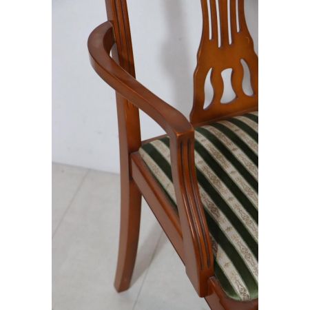 6er Satz englische Dining Chairs im Hepplewhite Stil, in Eibe - sofort lieferbar