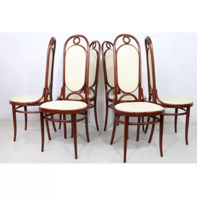 6er Satz originale Thonet Stühle aus massivem Buchenholz