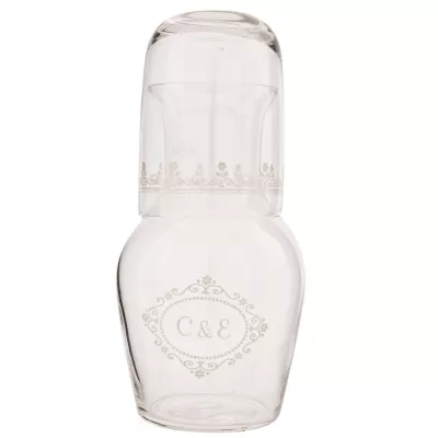 Clayre & Eef Außergewöhnliche Flasche  "C&E" 20cm