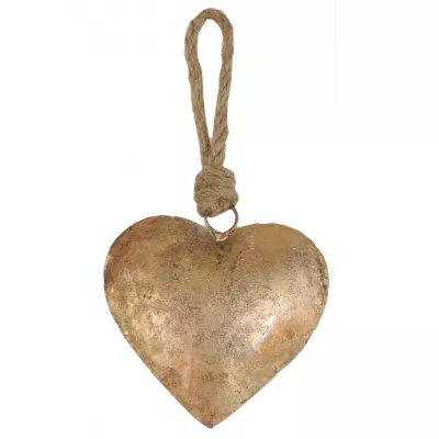 Clayre & Eef Schönes Deko Herz gold 14cm