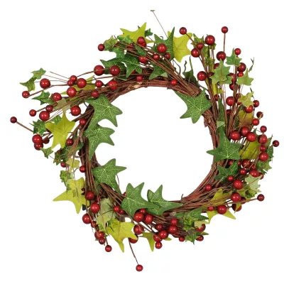 Clayre & Eef Kranz mit roten Beeren Ø20cm
