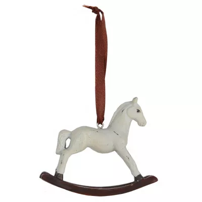 Clayre & Eef Schaukelpferd Figur 8 cm x 2 cm x 7 cm