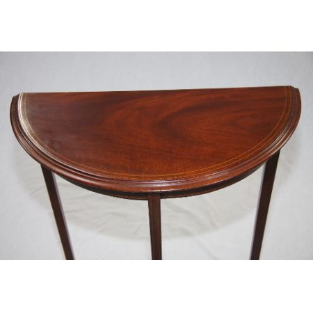 Edwardianischer Tisch / Halltable Demi Lune