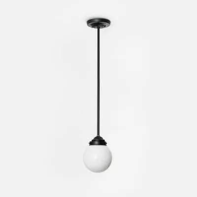 20's Art déco Hängeleuchte " Globe 15 Moonlight"