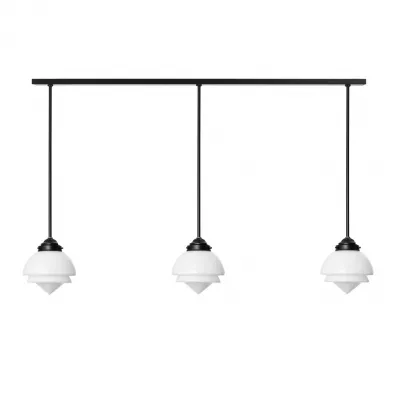 20's Art déco Hängeleuchte " Three Piece Fixture Pointy Moonlight"