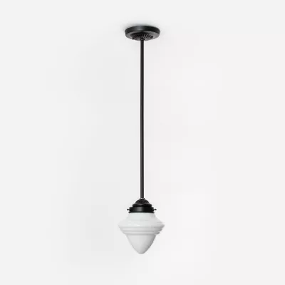 20's Art déco Hängeleuchte "Small Acorn" – Nickel