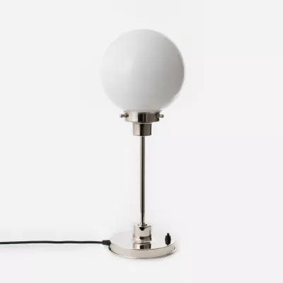 Schlanke Tischlampe Kugel Ø 20 20's Bronze