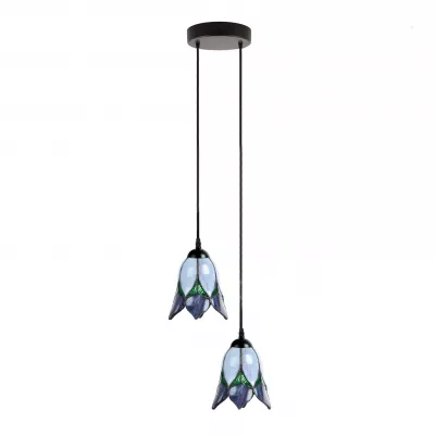 Tiffany Kronleuchter Lovely Flower Purple 2