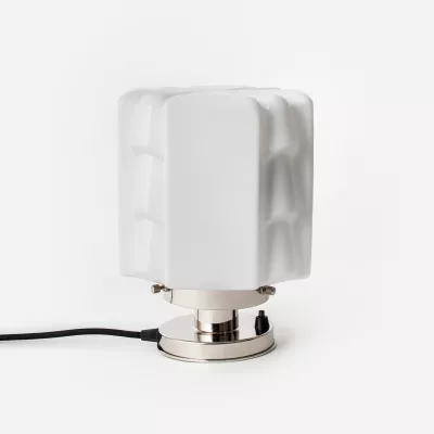 Tischlampe Expressionism 20's Mattnickel