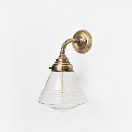 Wandleuchte  Luxurious School Small Clear Curve Bronze