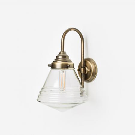 Wandleuchte Luxurious School Small Clear Meander Bronze