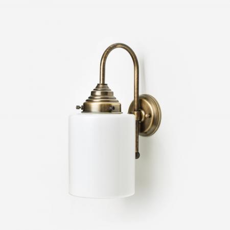 Wandleuchte Sleek Cylinder Meander Bronze