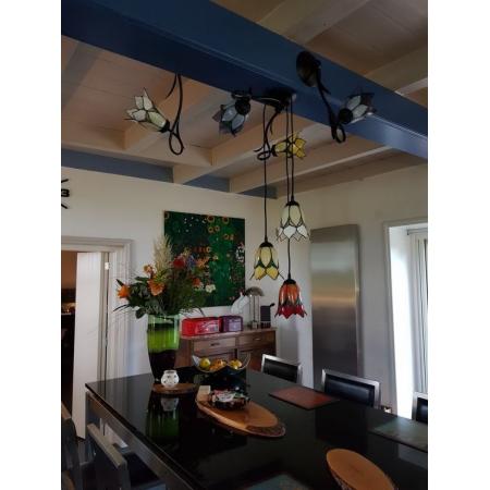 Tiffany Kronleuchter Lovely Flower White 3