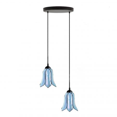 Tiffany Kronleuchter Gentian Blue 2