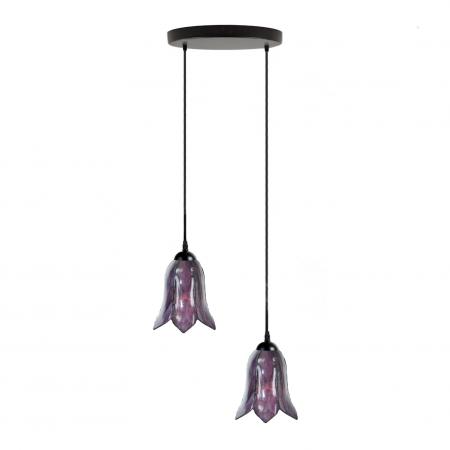 Tiffany Kronleuchter Gentian Purple 2