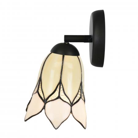 Tiffany Spot bronze mit Lovely Flower White