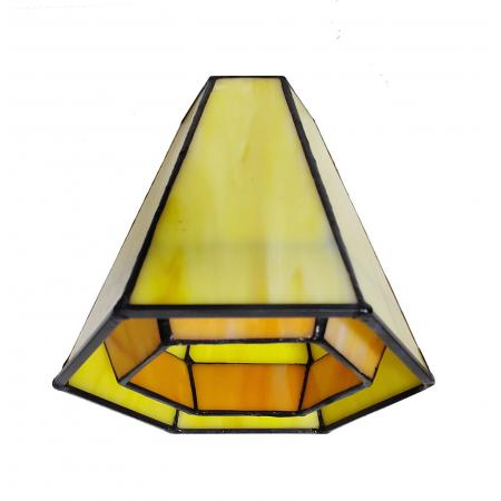 Tiffany-Deckenleuchte schwarz mit Narcissus