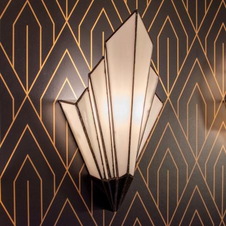 Tiffany French Art Deco Wandleuchte