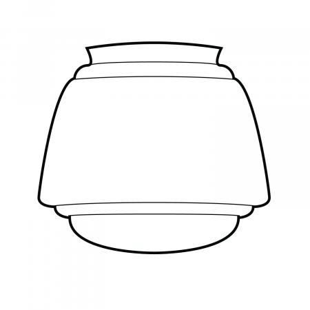 Glasschirm High Button Fassung 8cm