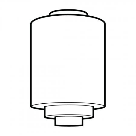 Glasschirm Stepped Cylinder Medium Ø 15 Fassung 8cm