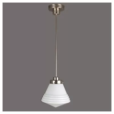 Hängelampe School de Luxe klein Armatur Gerundet in Bronze