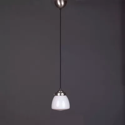 Pendelleuchte School Globe  Armatur Vintage Schnür Kantig in Bronze