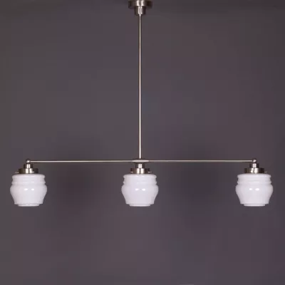 Hängelampe 3-Lichter Flower Bud Mittenabstand 40+40 cm in Nickel
