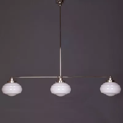 Hängelampe 3-Lichter Alfons Mittenabstand 50+50 cm in Nickel